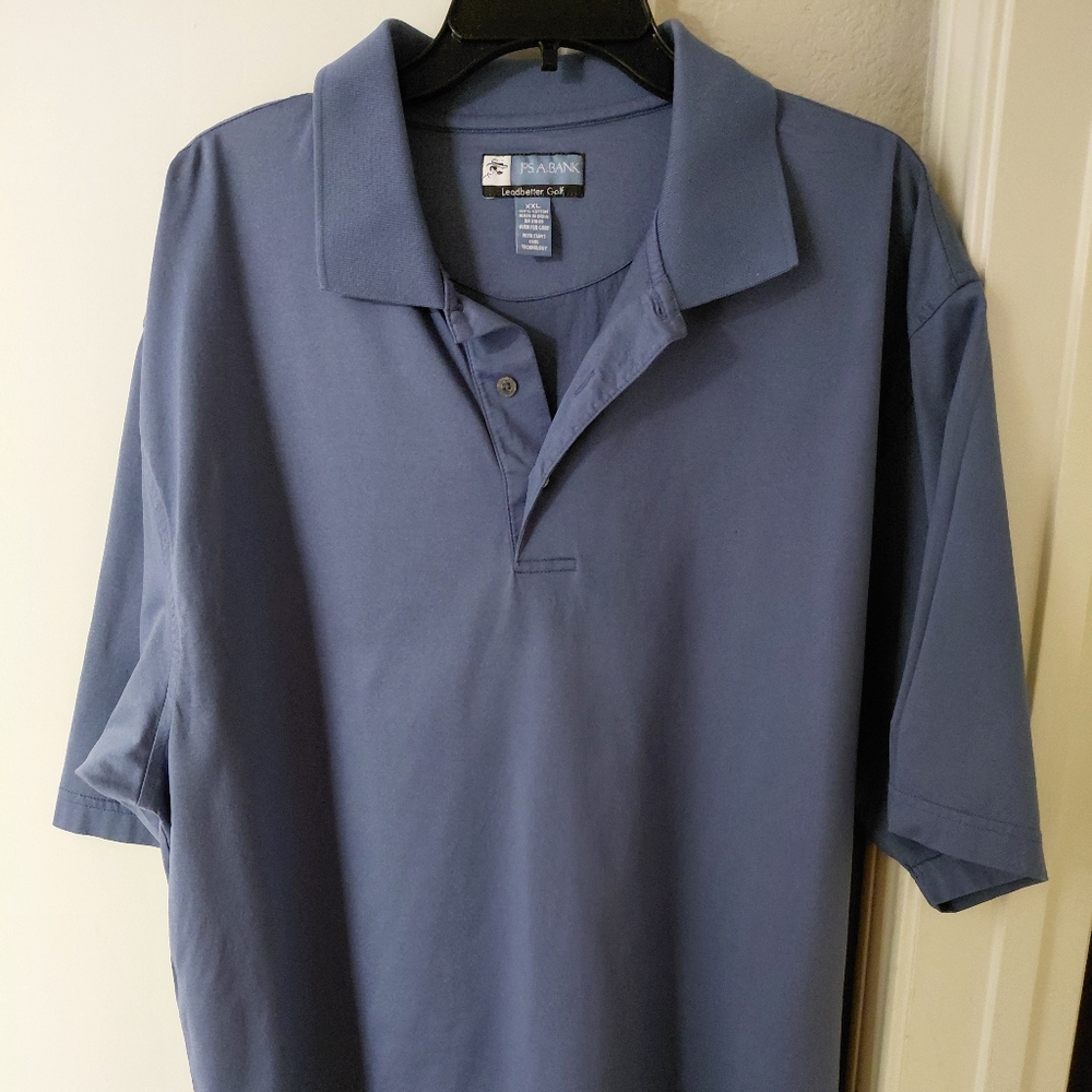 JOS A BANKS Ledbetter Golf Polo Blue Shirt. sz XXL, $9 pre-owned, ppu or ship